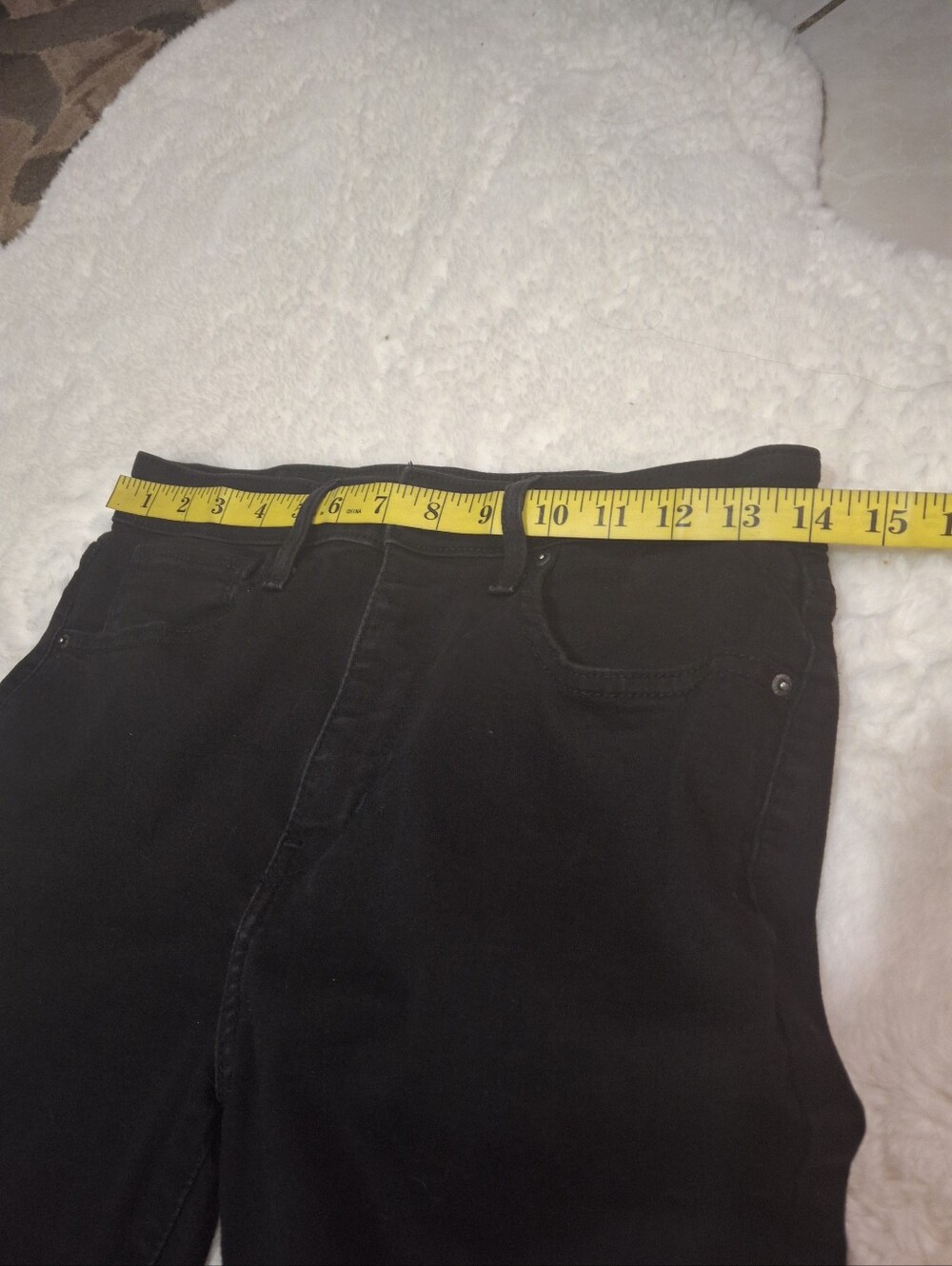 Levi's 725 High Rise Bootcut Jeans Black Stretch Denim Women Size W30 L30 - Picture 11 of 16
